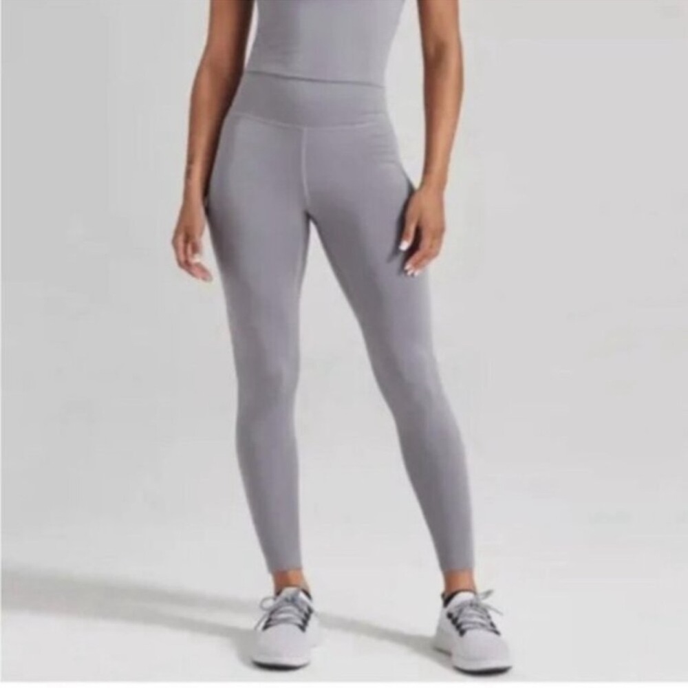 allbirds Light Gray High-Waist Performance Leggings
